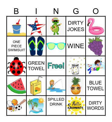 Summer Bingo Card
