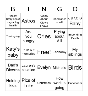 Bingo Card