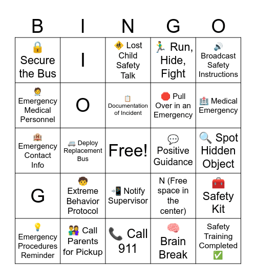Staff Development Day CYP Bingo Card