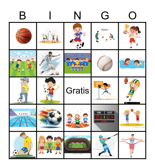 Los Deportes Bingo Card