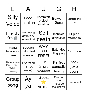 Collab Bingo Card