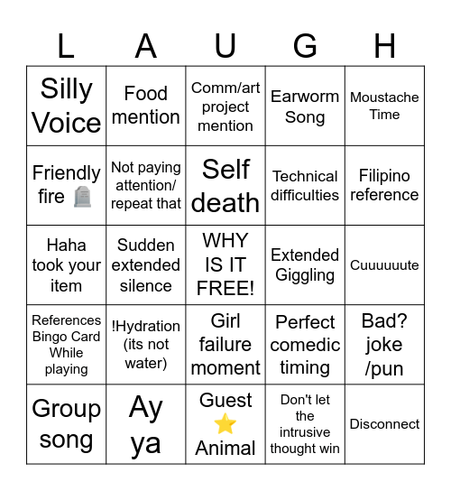 Collab Bingo Card