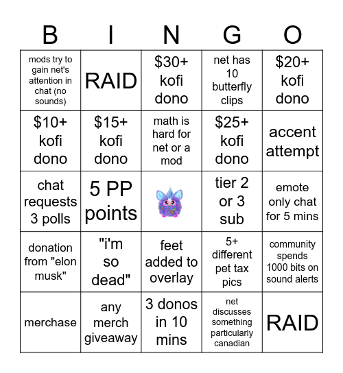 MODMAS BINGO Card