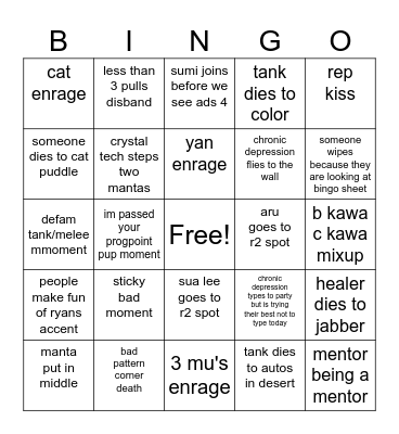 m6s boogaloo Bingo Card