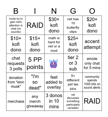 MODMAS BINGO Card