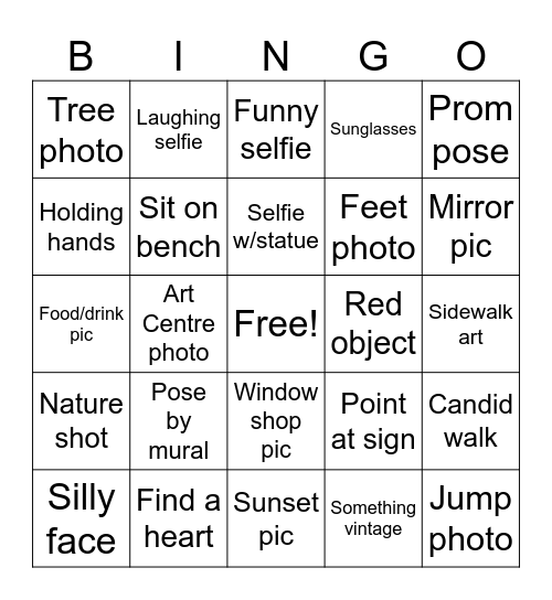 Dominic Bingo Card
