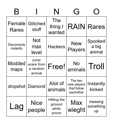 Cotw multi Bingo Card