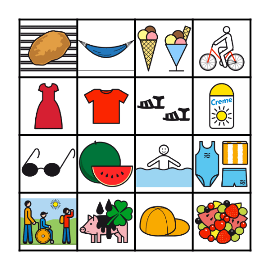 Sommerbingo Card