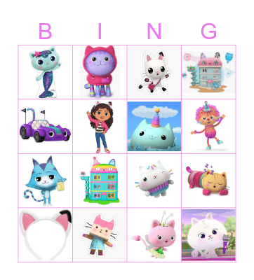 Bingo kaarten Gabby's poppenhuis Bingo Card
