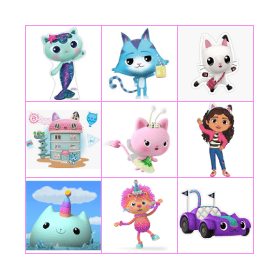 Bingo kaarten Gabby's poppenhuis Bingo Card