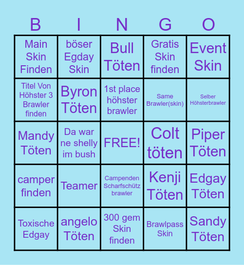 BS Bingo Card