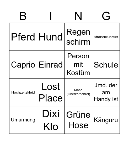 Geobingo Trxnix Bingo Card