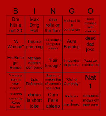 Three stars Bingo Pt.2 Bingo Card