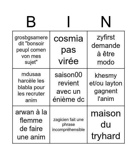 bingo bbl.com Bingo Card