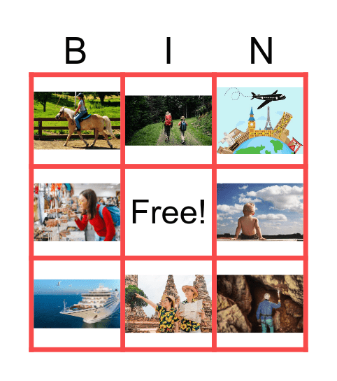 VACATION FUN Bingo Card