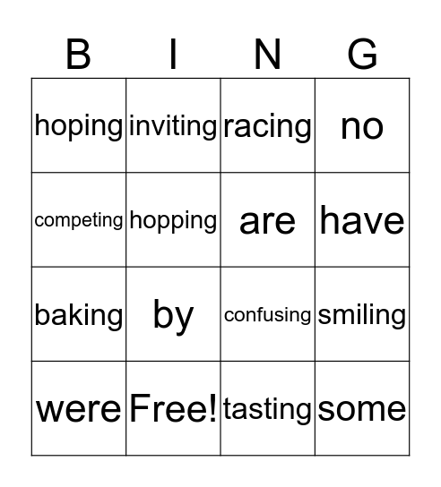 Spelling/Tricky Word Bingo U2 L6-10 Bingo Card