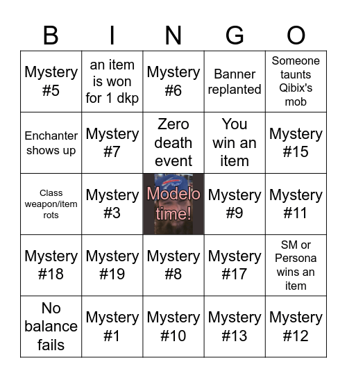 tgr2 Solteris edition Bingo Card