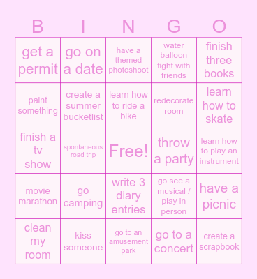 2025 GOALS Bingo Card