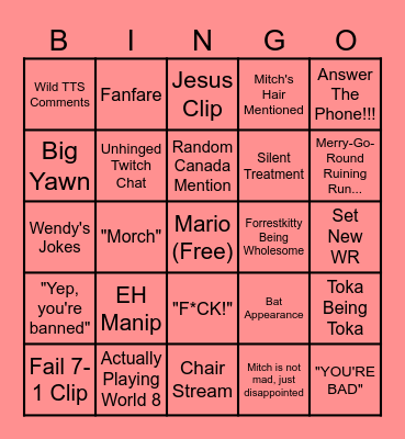 MFP SMB3 Bingo Card