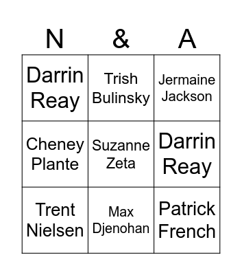 Naked & Afraid Bingo Card