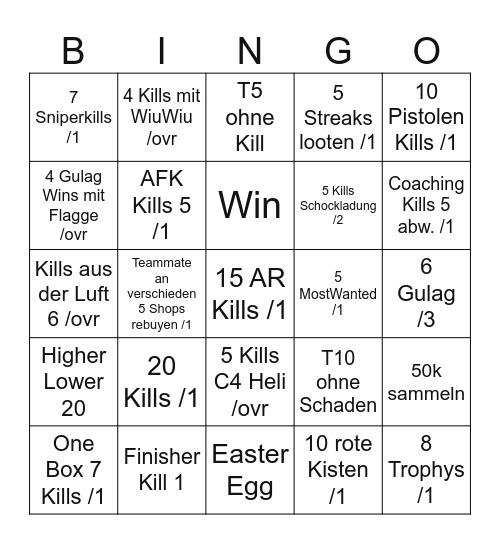 eduard x mafii Bingo Card