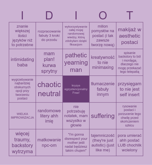 Mara Bingo Card