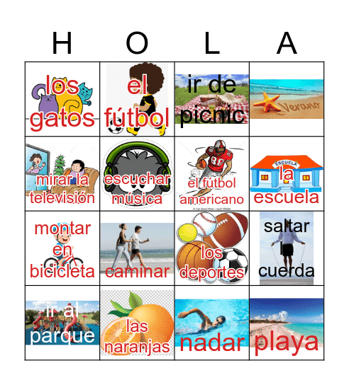 ¿Te gusta(n)....? Bingo Card