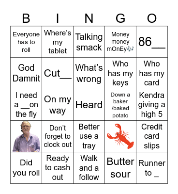 Manager Rot Bingo Card