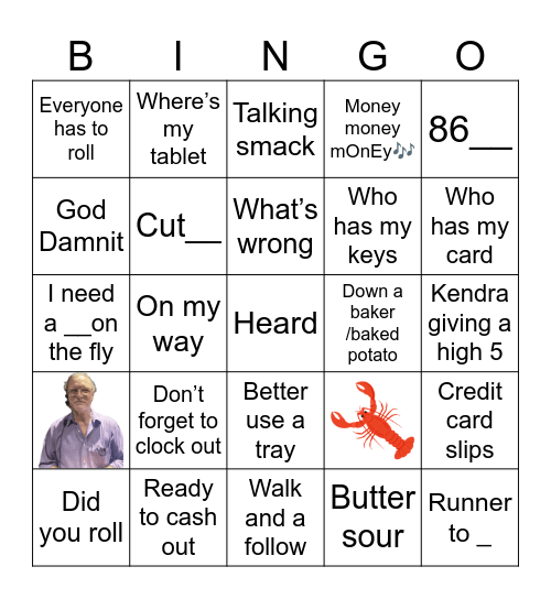 Manager Rot Bingo Card