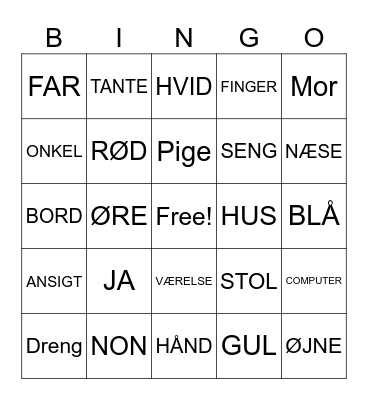 FranskRepetition Bingo Card