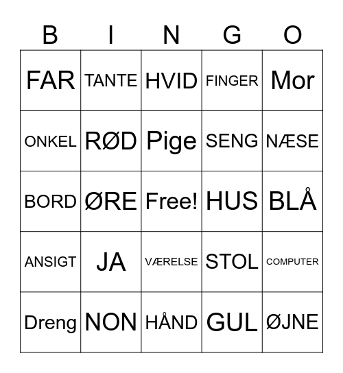 FranskRepetition Bingo Card