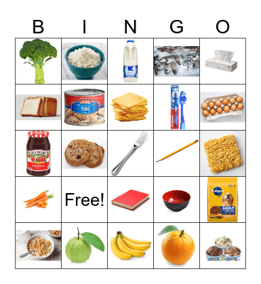 Shopping Spree Bingo Card