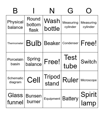 Schematic Diagram Bingo Card