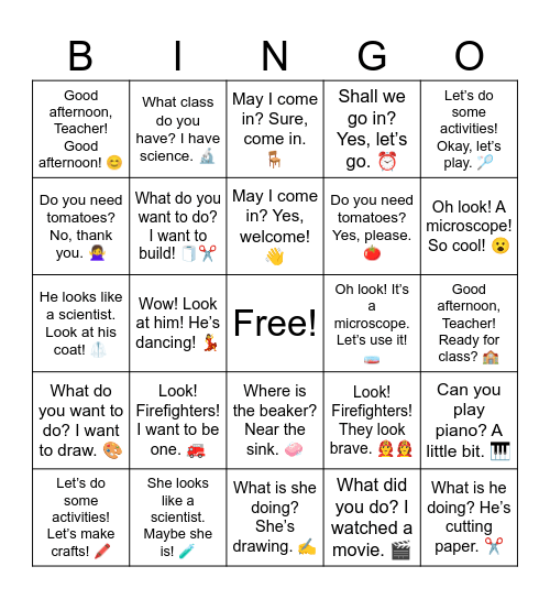 YBM B6 FINAL REVIEW Bingo Card
