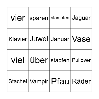LESEBINGO Card