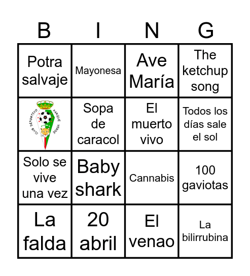 PARQUE VERDE Bingo Card
