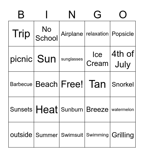 BINGO Card