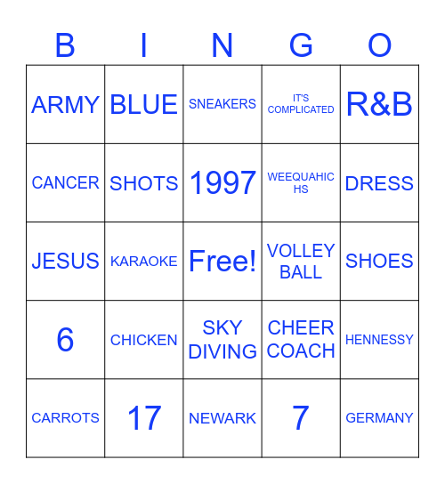 WHAT'S THE TEA Bingo Card