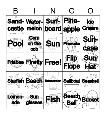 Summer BINGO Card