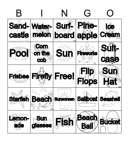 Summer BINGO Card