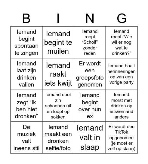 Zuipbingo Card