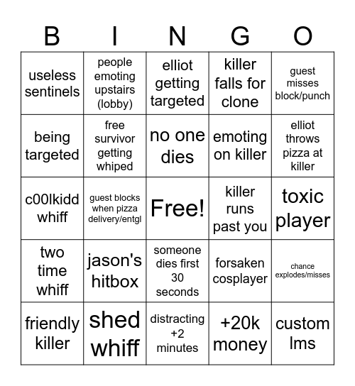 BINGO Card