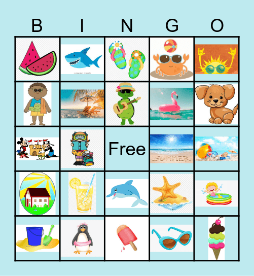 Bingo summer Bingo Card