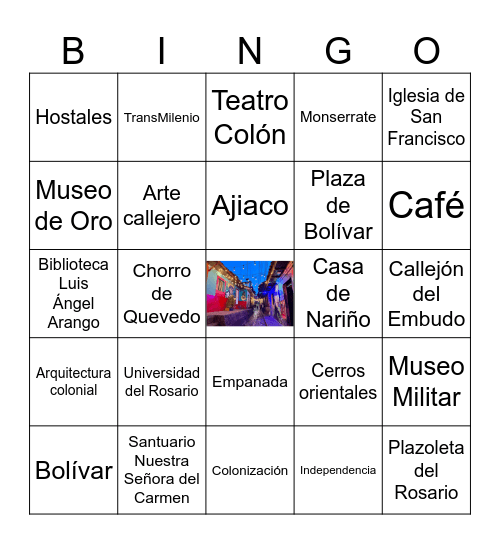 La Candelaria Bingo Card