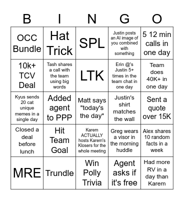 ST6 Bingo Card
