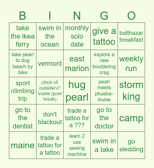 2025 - May Forward Bingo Card