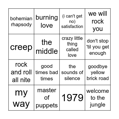 cowbells vol. II Bingo Card