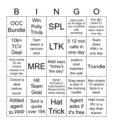 ST6 Bingo Card