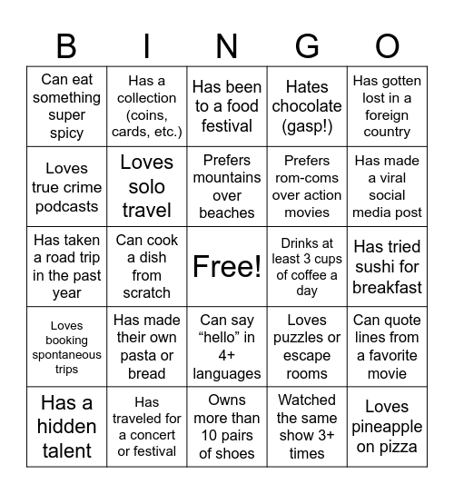 May Birthday bash Bingo Card