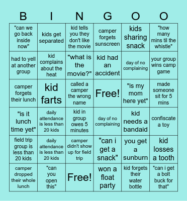 SUMMER 2025 BINGO Card